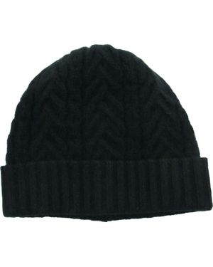 Portolano Cashmere Beanie - Black