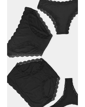 Stripe & Stare All Styles Knicker Box - Black