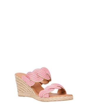 Andre Assous Nolita Twist Wedge Slide Sandal - Pink