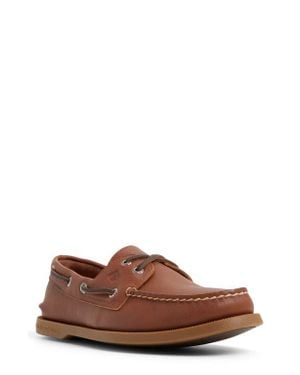 Sperry Top-Sider Authentic Original 2-Eye Cross Lace Boat Shoe - Brown