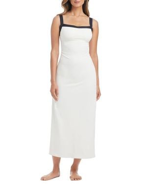 Rod Beattie Sleeveless Midi Dress - White