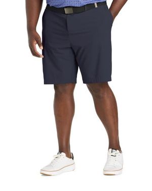 Callaway Apparel Big & Tall Premium Flat-Front Golf Shorts - Blue