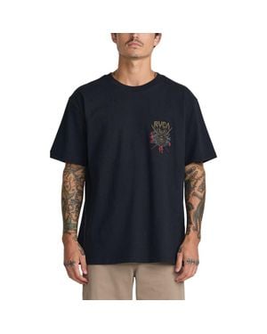 RVCA Bushido Anp Cotton Graphic T-Shirt - Blue