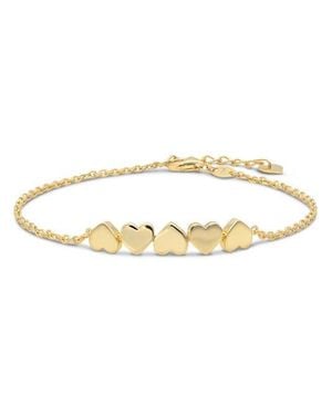 DEVATA Sweet Heart Chain Bracelet - Metallic