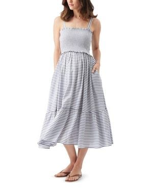 Ripe Maternity Sofia Stripe Dress - Gray