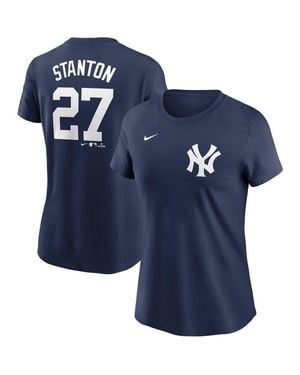 Nike Giancarlo Stanton New York Yankees Fuse Name & Number T-Shirt - Blue