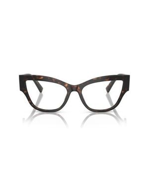 Dolce & Gabbana 55Mm Cat Eye Optical Glasses - Brown