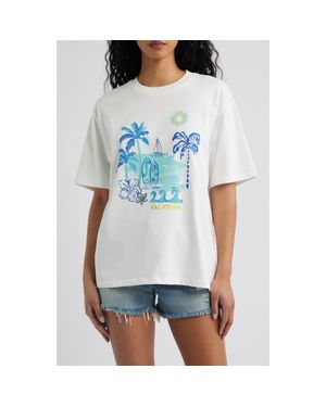 Kulani Kinis Boyfriend Graphic T-Shirt - Blue