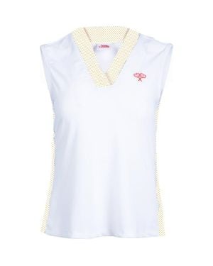 Love All. Tracy Top Polka Dot - White