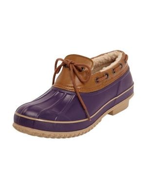 Comfortview The Storm Waterproof Rubber Slip-On - Purple