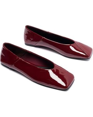 Therapy Australia Gaia Square Toe Flats - Red