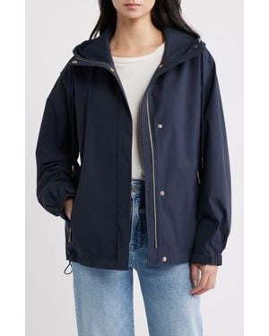 Michael Kors Water Resistant Hooded Jacket - Blue