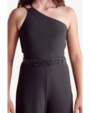 Un Deux Trois Stretchy Beaded Belt - Blue