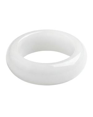 seree Translucent Quartzite Tee Ring - White