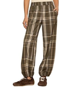 Sanctuary Plaid Micro Balloon Pants - Multicolor