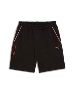 PUMA Formula 1 Essential Logo Fleece Sweat Shorts - Black