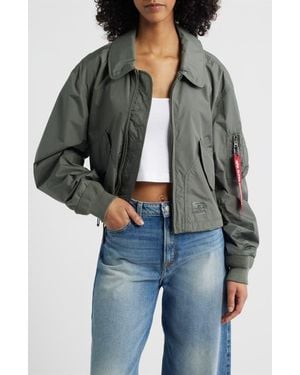 Alpha Industries Cwu 36/P Relaxed Flight Jacket - Gray
