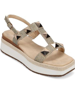 Vaneli Edrys Platform Sandal - Metallic