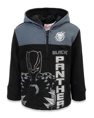 Marvel Avengers Fleece Quarter-Zip Hoodie - Black