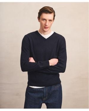 NAADAM The Original Cashmere V-Neck Sweater - Blue