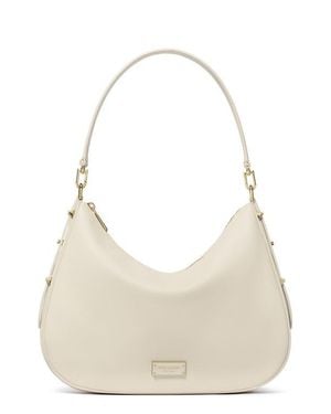 Kate Spade Liv Large Leather Shoulder Bag - Natural