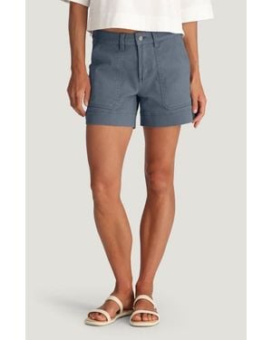 Free Fly Folly Stretch Cotton Twill Shorts - Blue