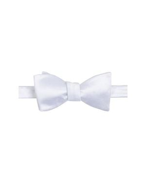 Brooklyn Brigade Solid Satin Bow Tie - White