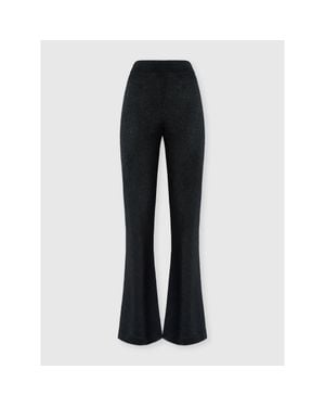 Missoni Straight-Leg Viscose Lamé Pants - Black
