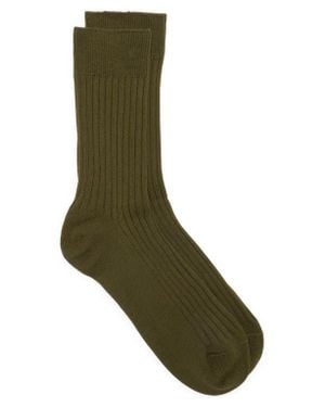 Nordstrom Ribbed Cotton Blend Socks - Green