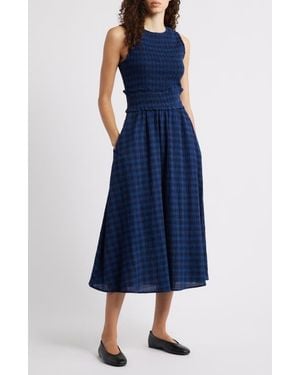 FRNCH Saquarema A-Line Dress - Blue
