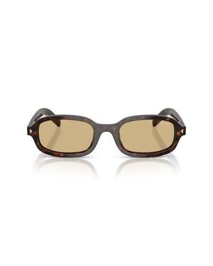Prada 52Mm Oval Sunglasses - Natural