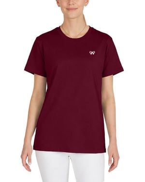 Alix Bow Jersey Tee - Red
