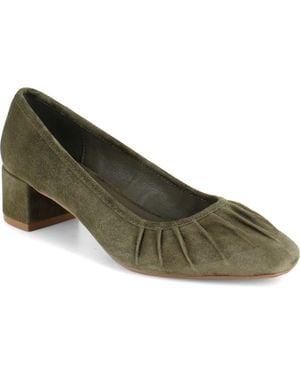 Splendid Jade Suede Pump - Green