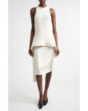 AISLING CAMPS Jil Sleeveless Sweater - White