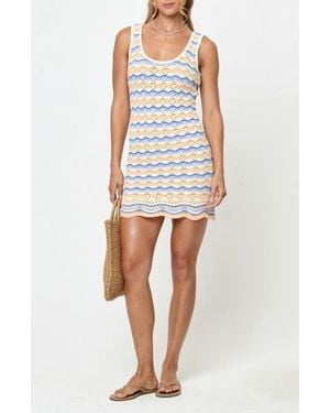 LSPACE Sunchaser Cover-Up Knit Dress - White