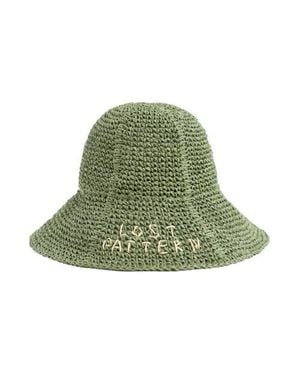 Lost Pattern Wanderlight Packable Straw Hat - Green