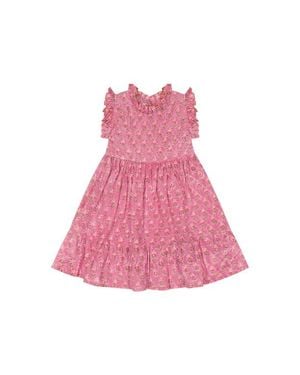 MER ST BARTH Ondine Ruffle Dress - Pink
