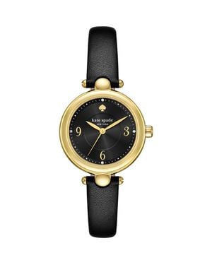 Kate Spade Gracie Leather Strap Watch, 32Mm - Metallic