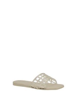 Calvin Klein Yelena Jelly Slide Sandal - White