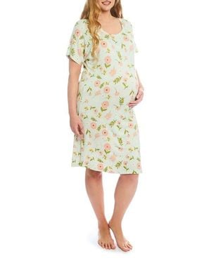 Everly Grey Rosa Maternity/Nursing Hospital Gown - Pink