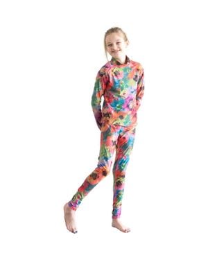 TUTUBLUE Girls' Rash Guard Swim Top - Red