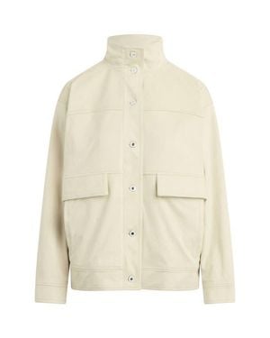 FAVORITE DAUGHTER The Margot Faux Leather Jacket - Natural