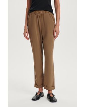 Varley Alana Slim Tapered Crop Pants - Brown