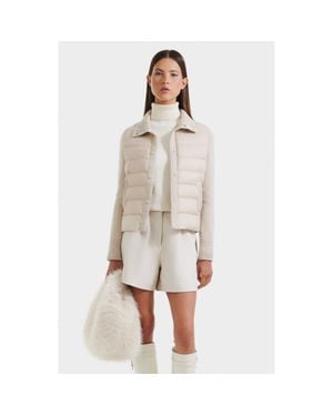 Rudsak Ellie Hybrid Knit & Light Down Jacket - White