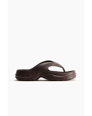 H&M Chunky Flip-Flops - Brown