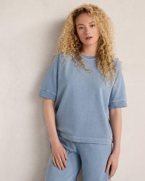 Haven Well Within Organic Cotton Terry Raglan Tee - Blue
