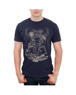 Harry Potter Dumbledore Sketch Graphic T-Shirt - Blue