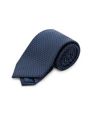 Mango Silk Blend Tie - Blue