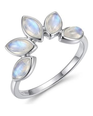 st. Moran Marquise Moonstone Plated Ring - Blue