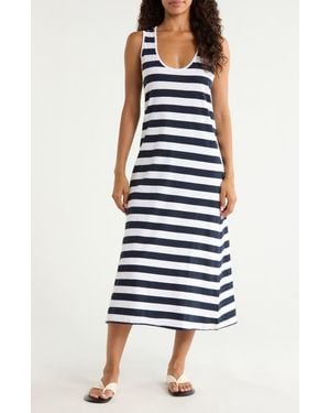 Frank & Eileen Dylan Stripe Tank Dress - Blue